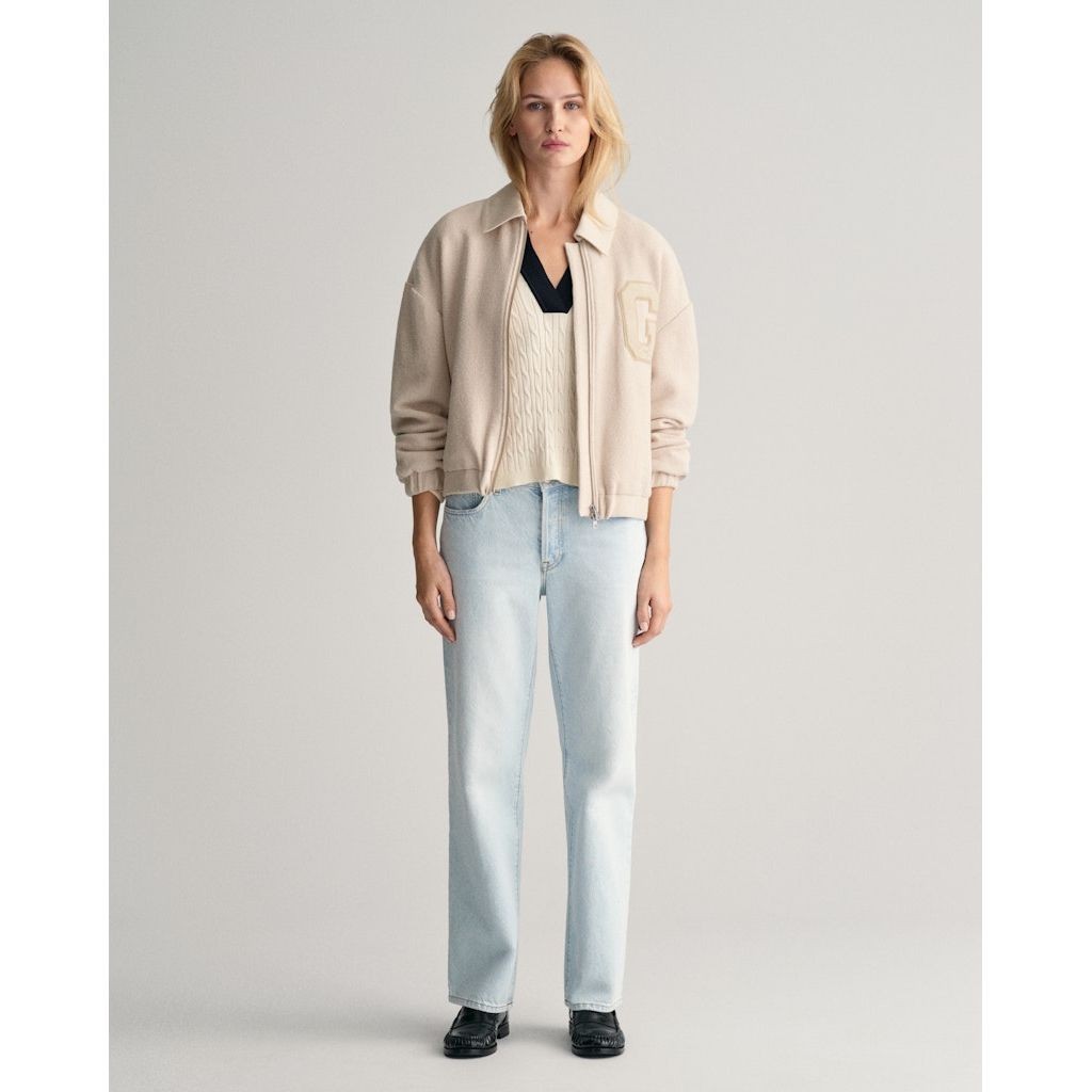 GANT Tiesūs džinsai moterims, Mėlyna, STRAIGHT RIGID JEANS 2