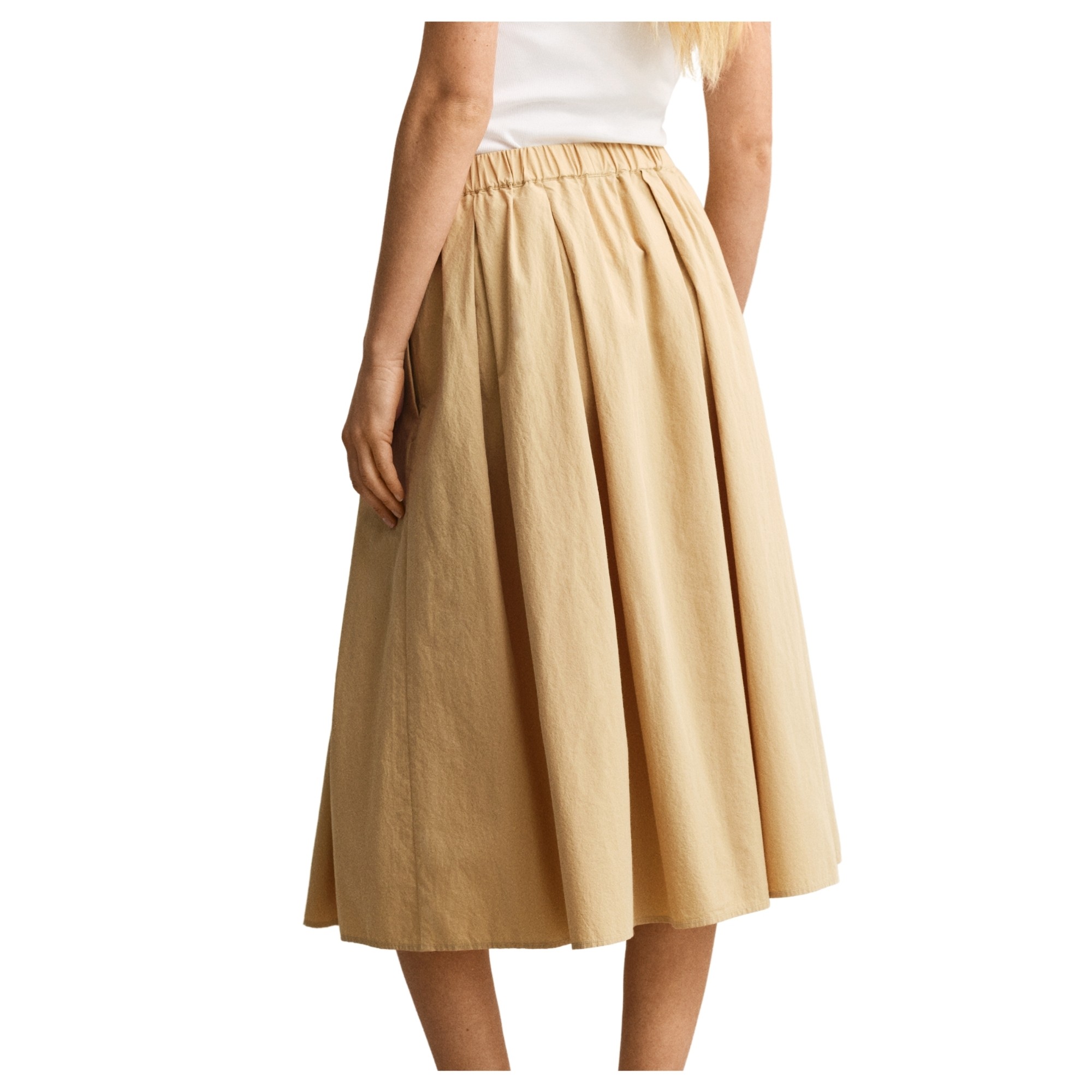 GANT Midi sijonas moterims, Smėlio, 4400243-272 Midi skirt 3