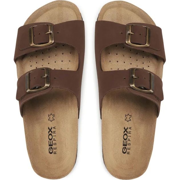 GEOX Šlepetės moterims, Ruda, Brionia slippers 3