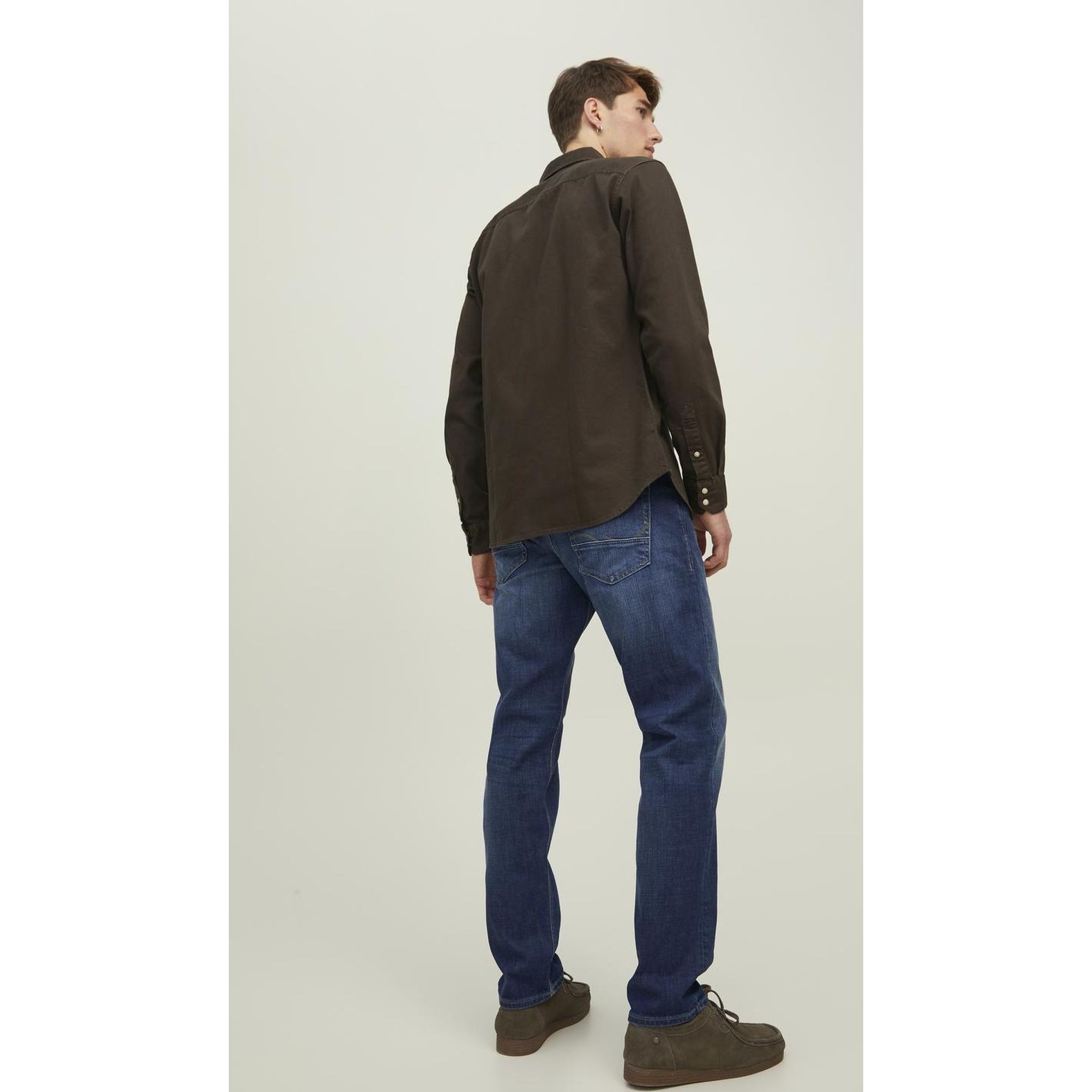 JACK & JONES Tiesūs džinsai vyrams, Mėlyna, džinsai 4