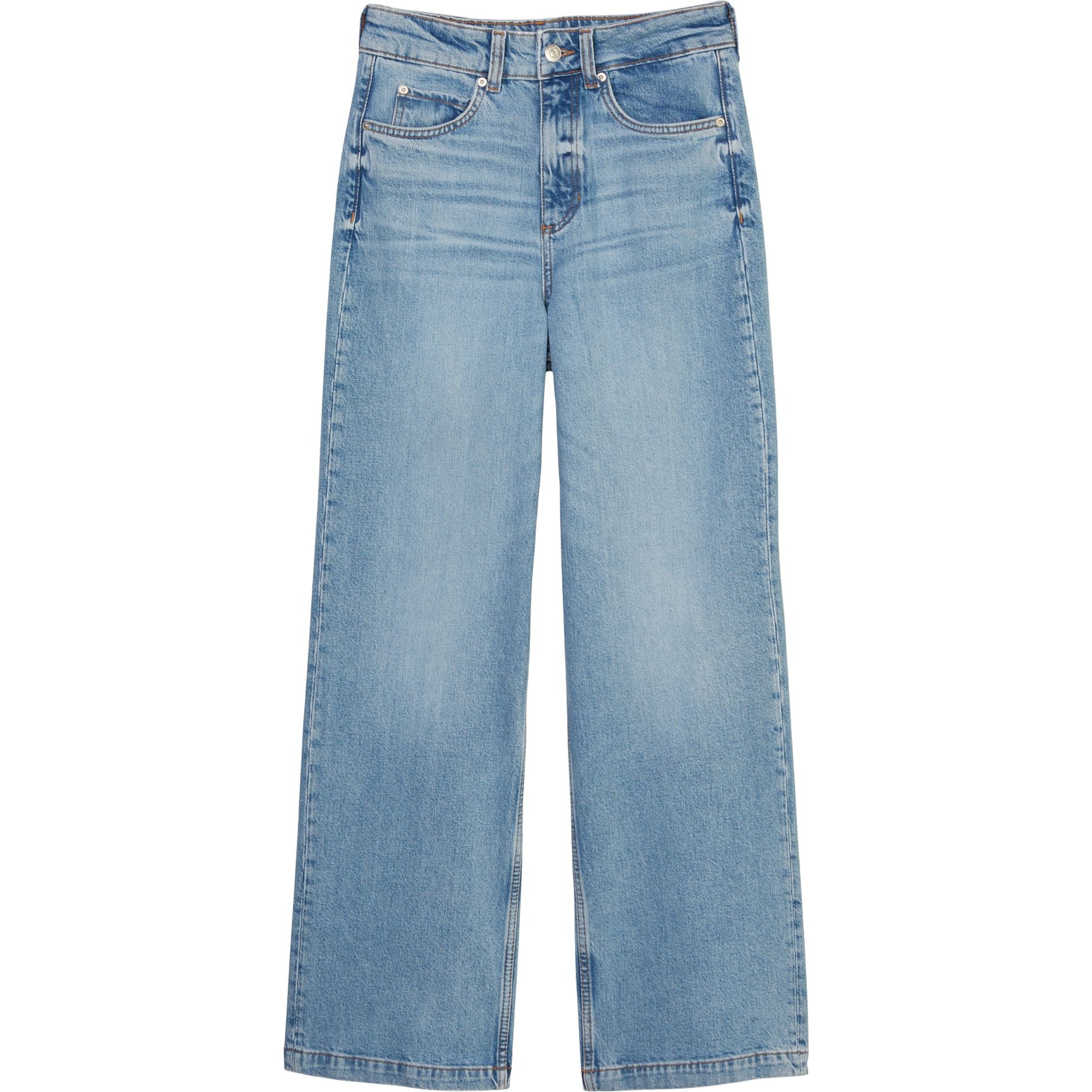 MARC O'POLO Platūs džinsai moterims, Mėlyna, Wide leg 500910212067 1