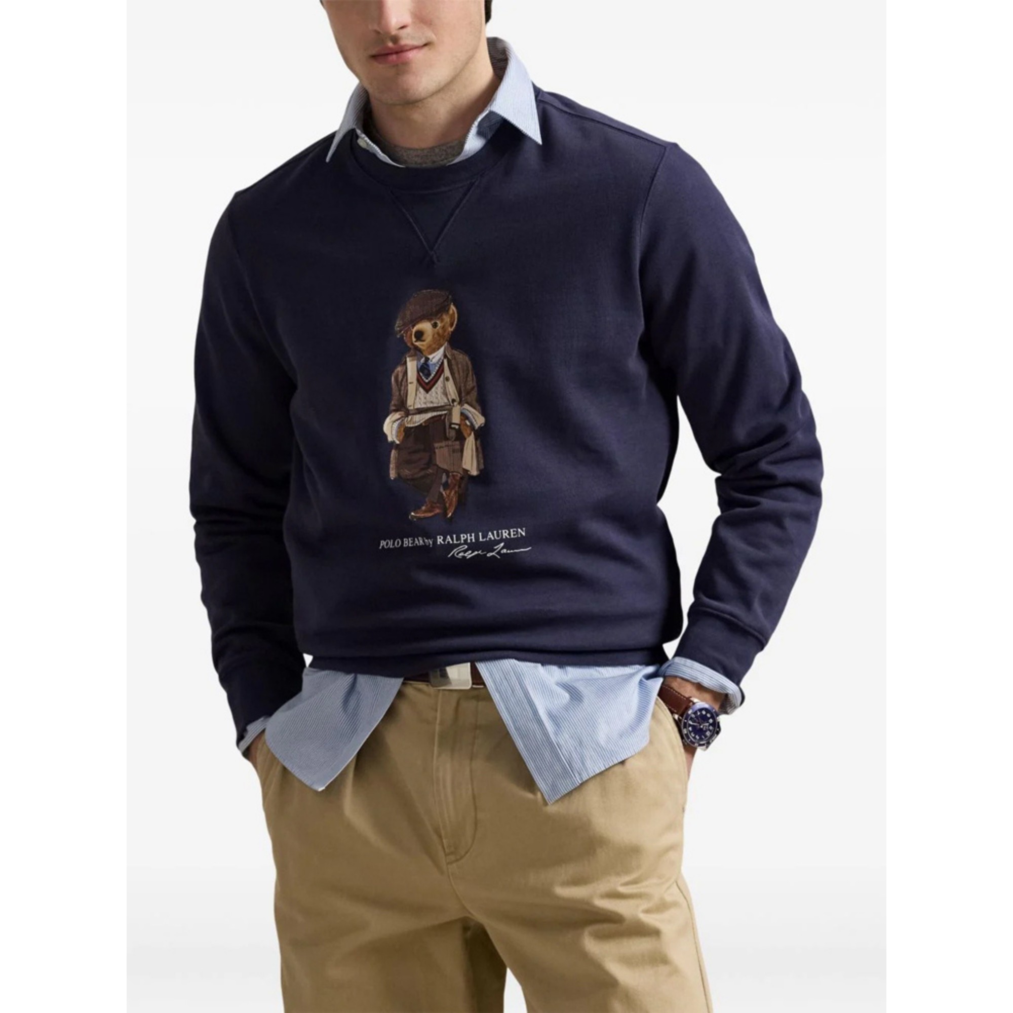 POLO RALPH LAUREN Sportinis nertinis vyrams, Mėlyna, Long sleeve sweatshirt 3