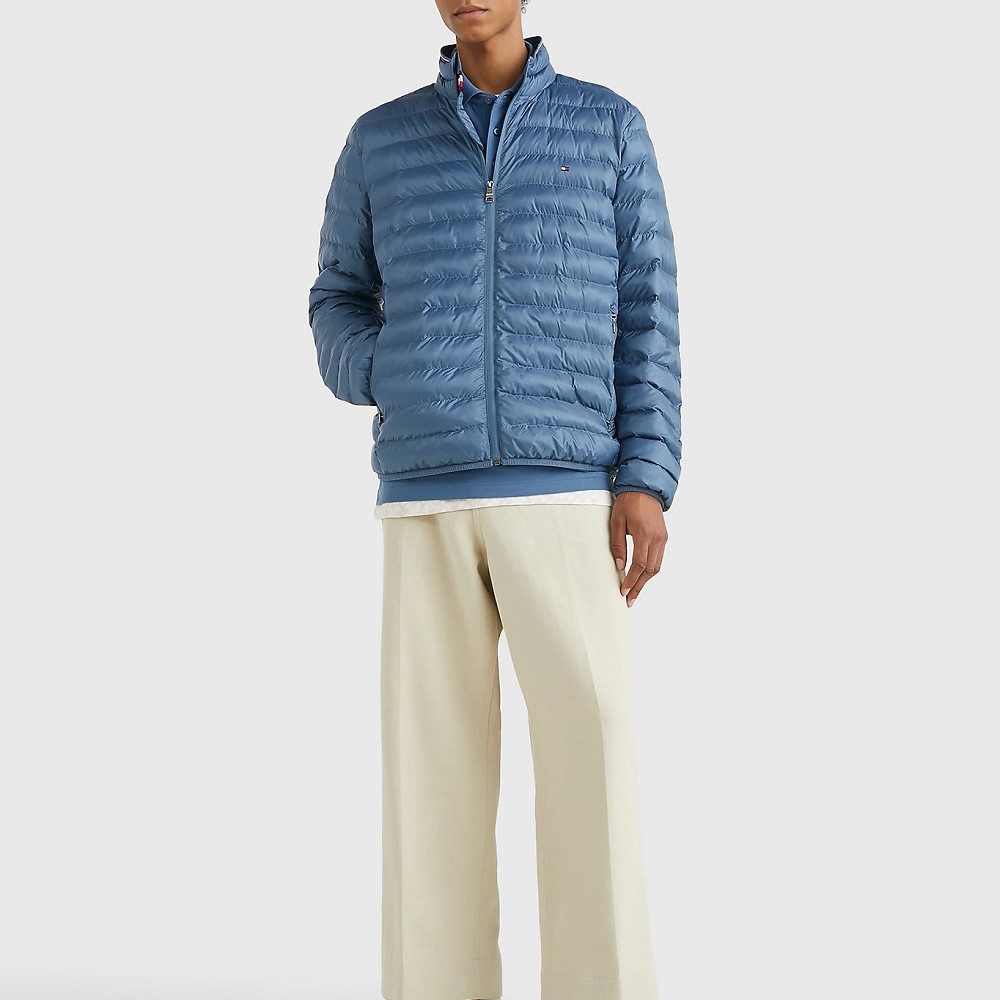 TOMMY HILFIGER Pūkinė striukė vyrams, Mėlyna, Packable recycled jacket 3