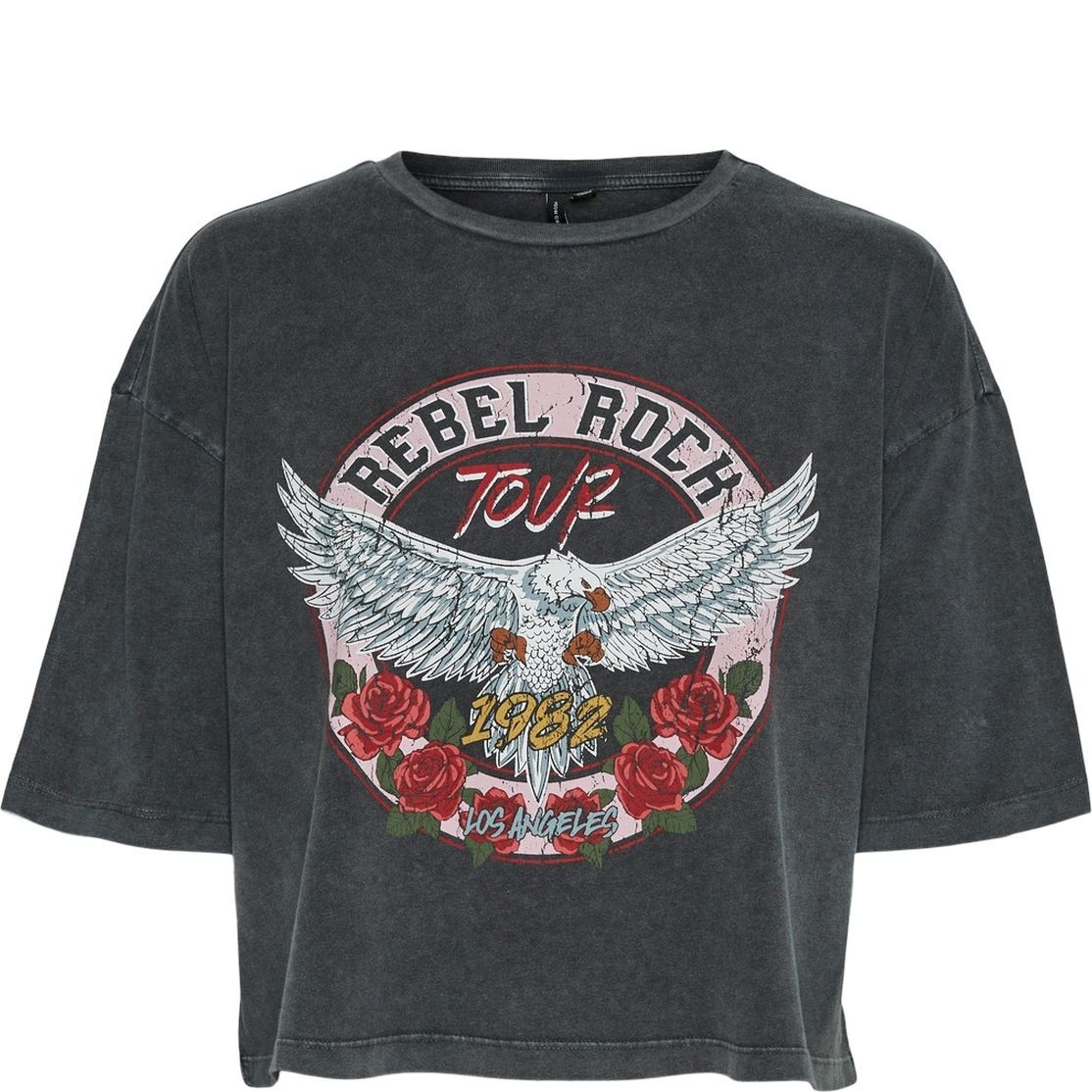 VERO MODA Marškinėliai moterims, Juoda, VMFOREVER S/S OVERSIZ