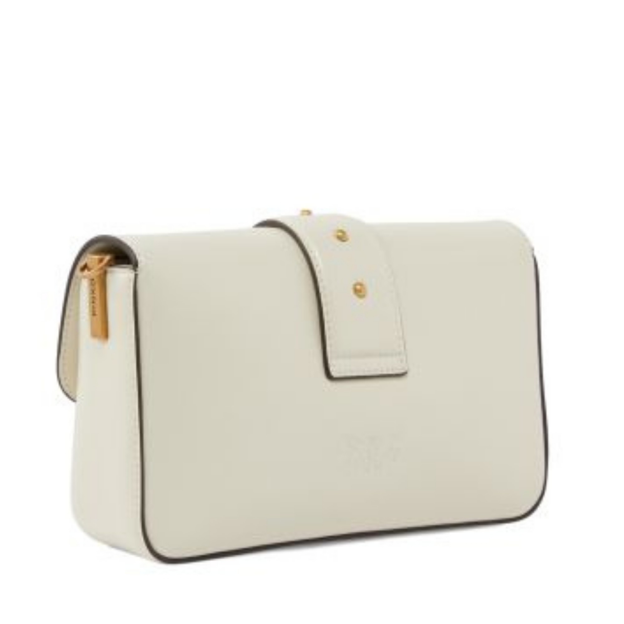 PINKO Rankinė per petį moterims, Balta, Love one mini slouchy mb+charm 2