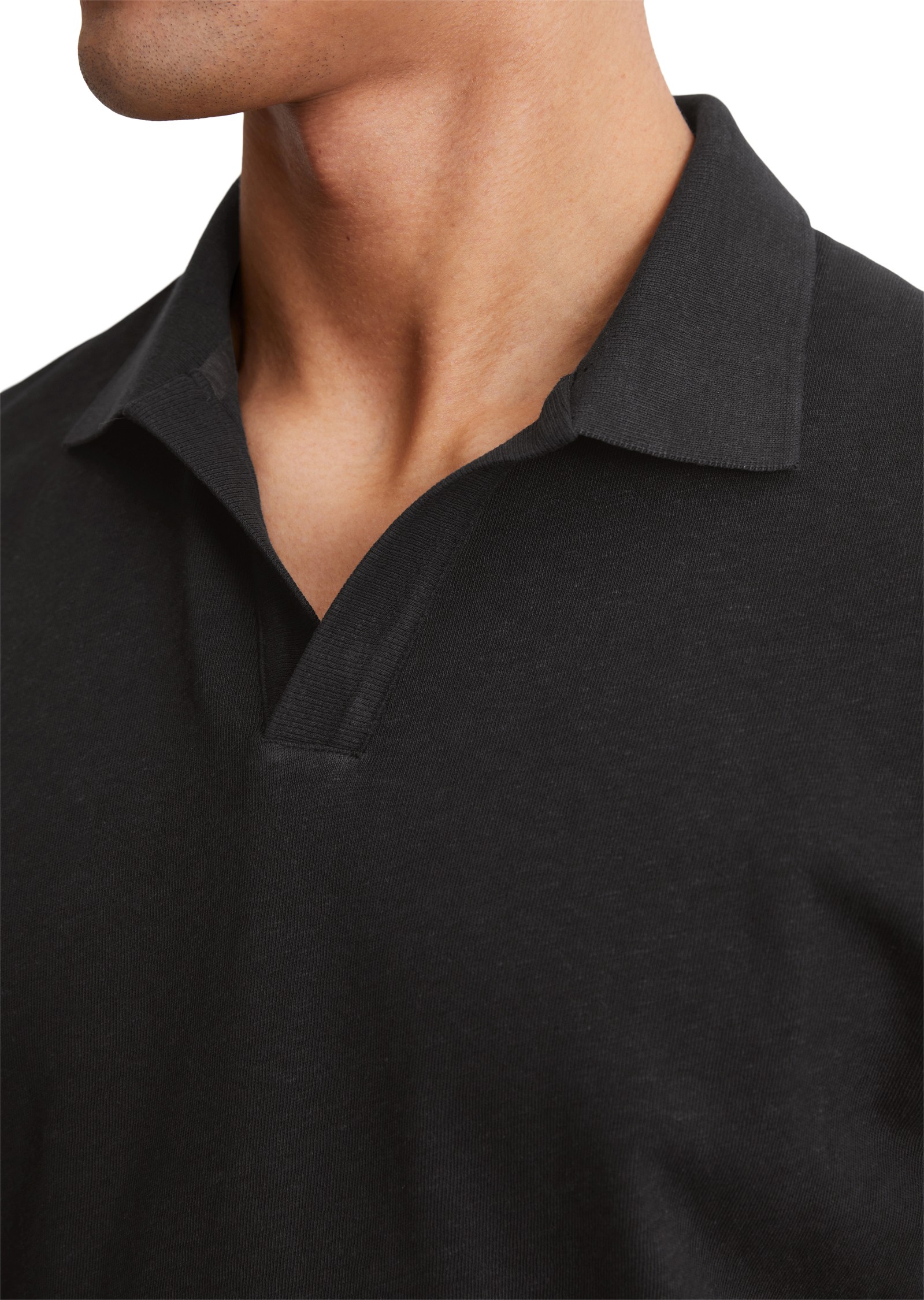 MARC O'POLO Polo marškiniai trumpos rank. vyrams, Juoda, Polo short 523209153026 4