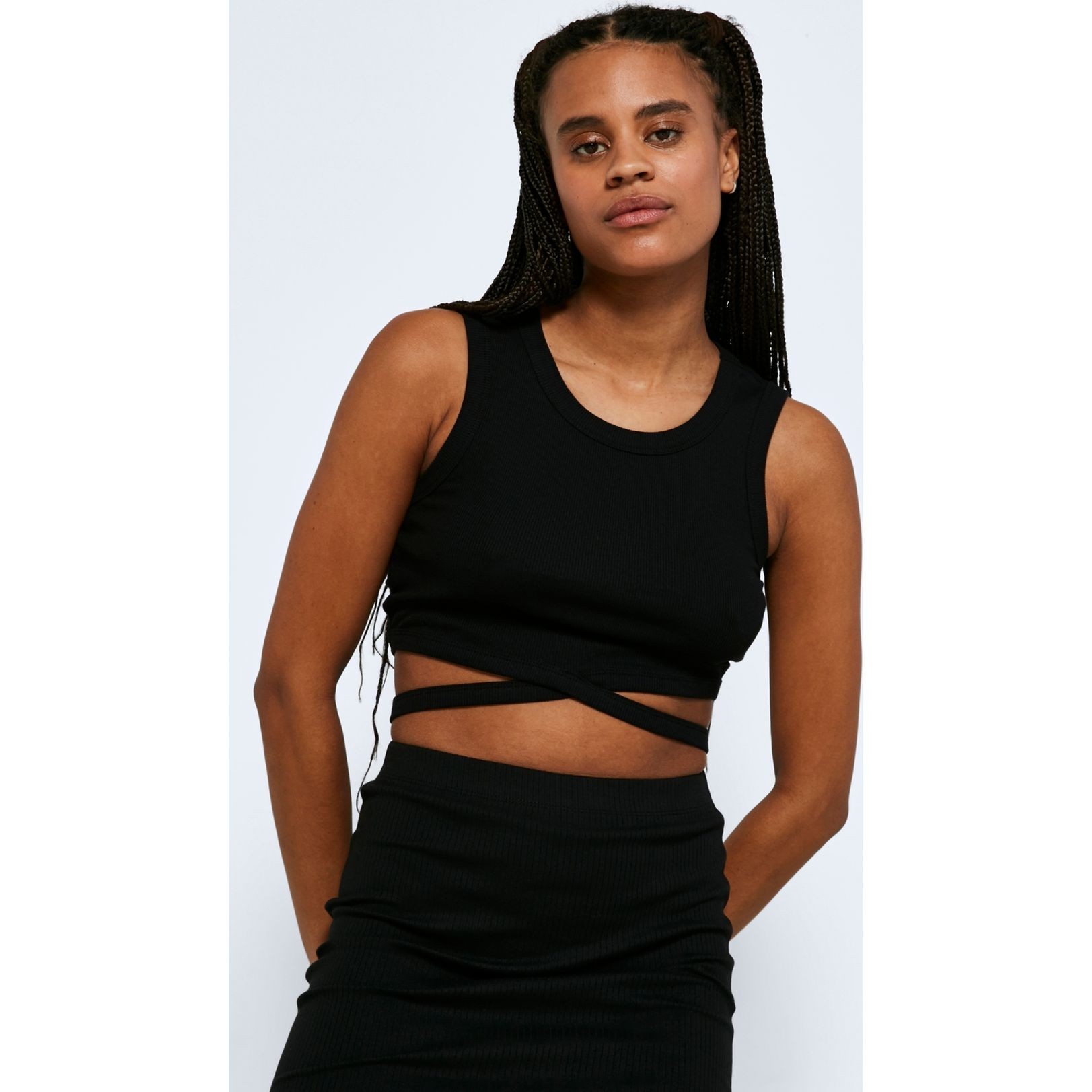 NOISY MAY Palaidinės moterims, Juoda, NMMAYA S/L TIE FRONT 5