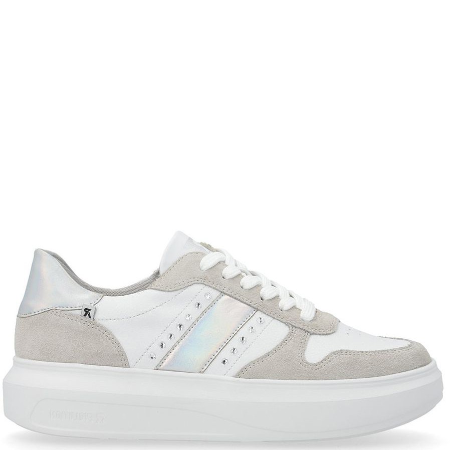 RIEKER Laisvalaikio bateliai moterims, Balta, LEISURE 4