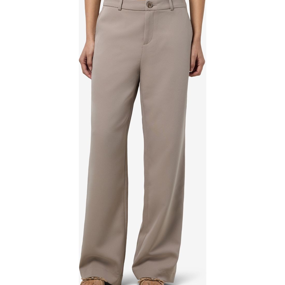 NOISY MAY Formalios kelnės moterims, Smėlio, Viola pants 3