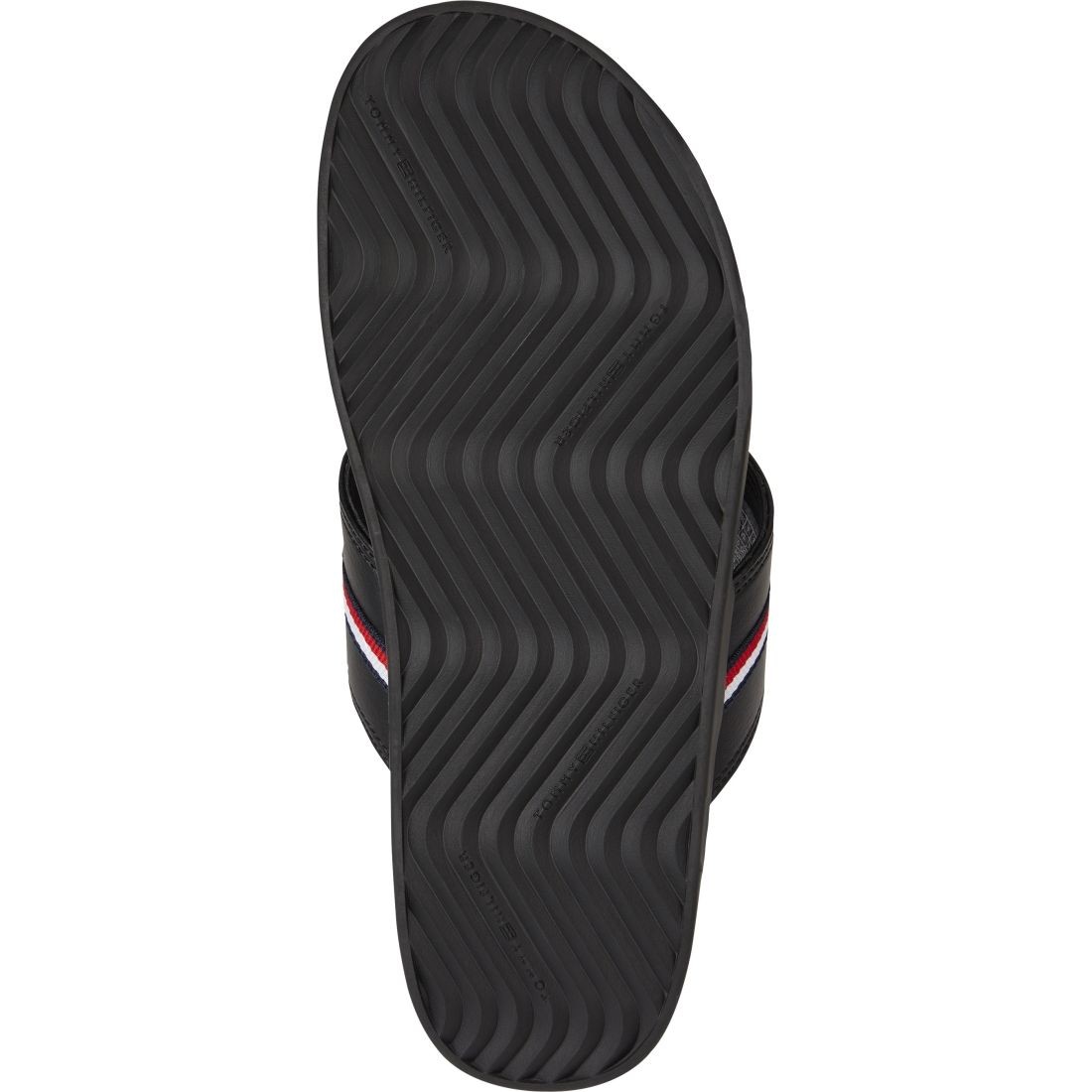 TOMMY HILFIGER Šlepetės vyrams, Juoda, Toe post sandal 4