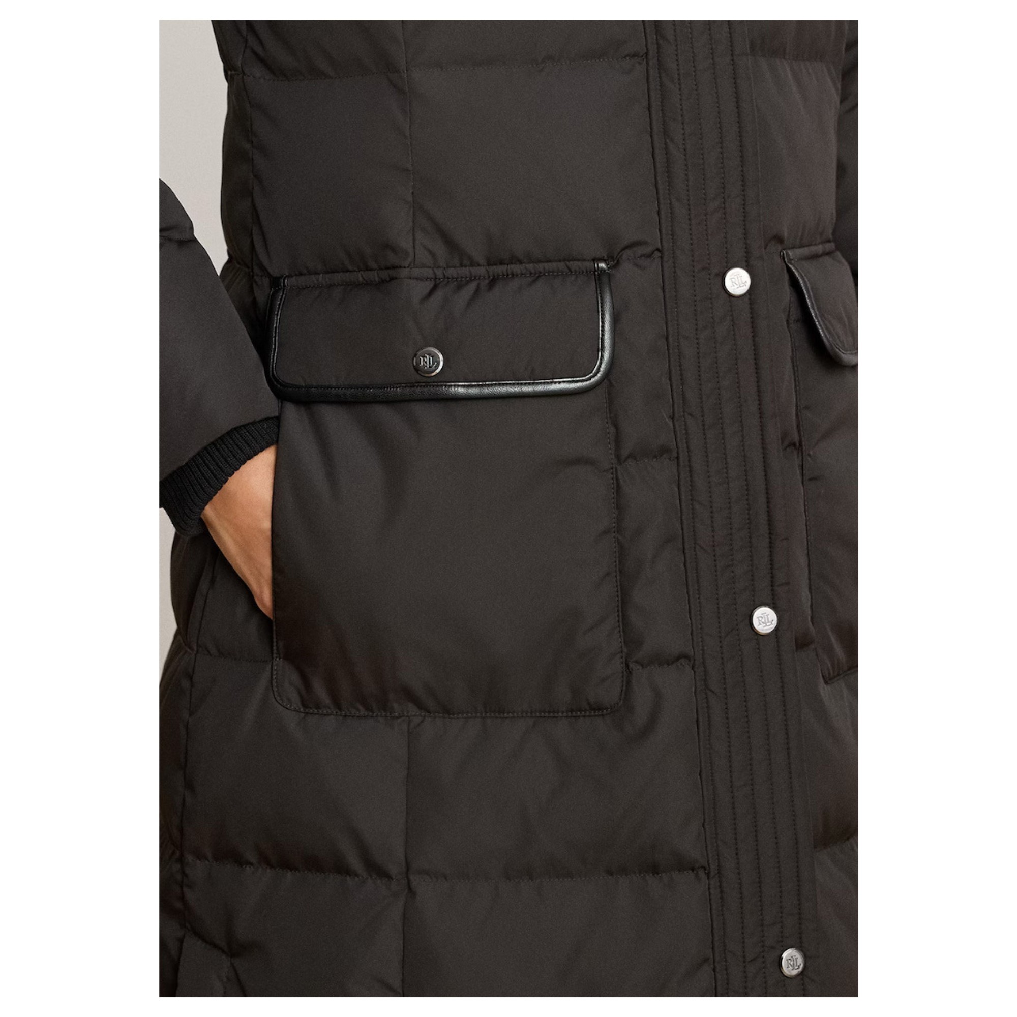 LAUREN RALPH LAUREN Striukė moterims, Juoda, Ff tr pf 45" insulated coat 3