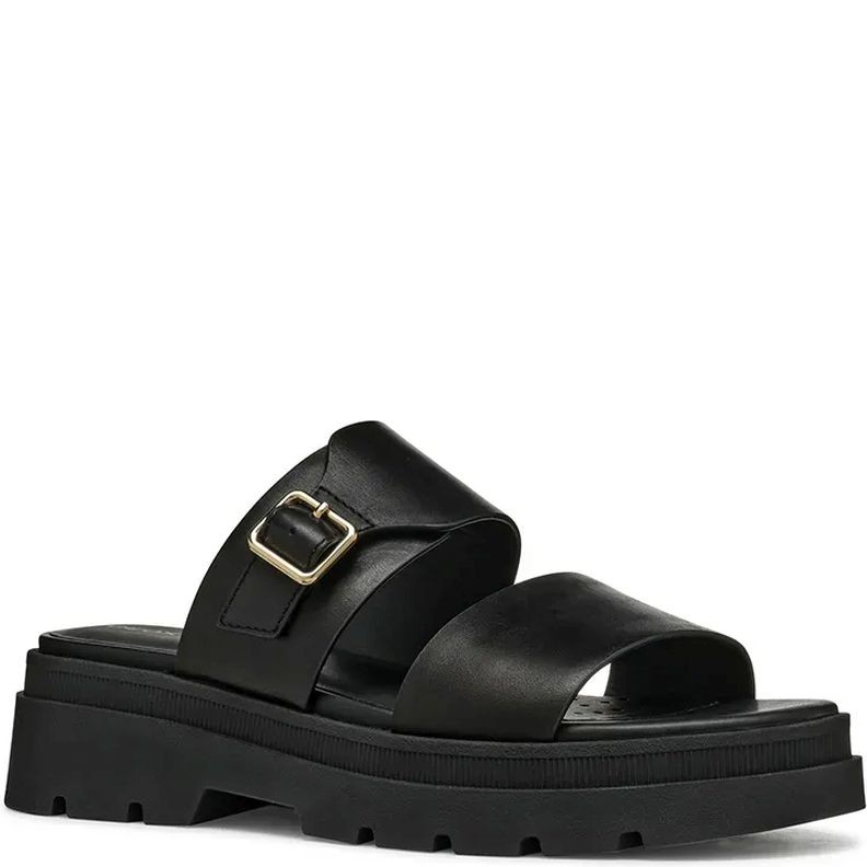 GEOX Šlepetės moterims, Juoda, Adacter slippers 1