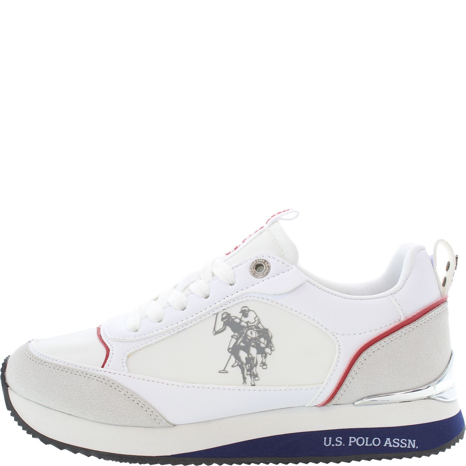 U.S.POLO Laisvalaikio bateliai moterims, Balta, FRISBY 3