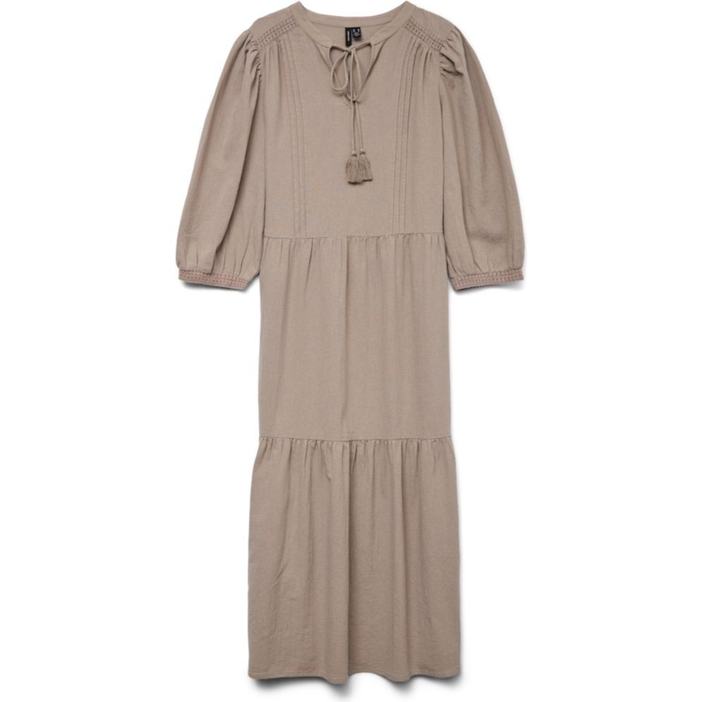 VERO MODA Maxi suknelė moterims, Ruda, Pretty long dress 1