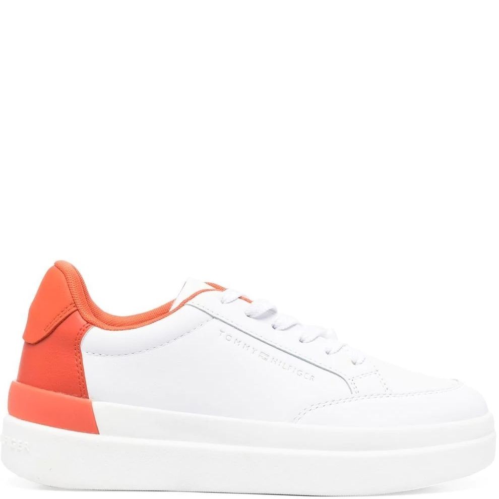 TOMMY HILFIGER Sportiniai bateliai moterims, Balta, FEMININE SNEAKER WITH POP 2