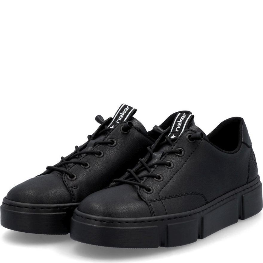 RIEKER Laisvalaikio bateliai moterims, Juoda, LEISURE 7