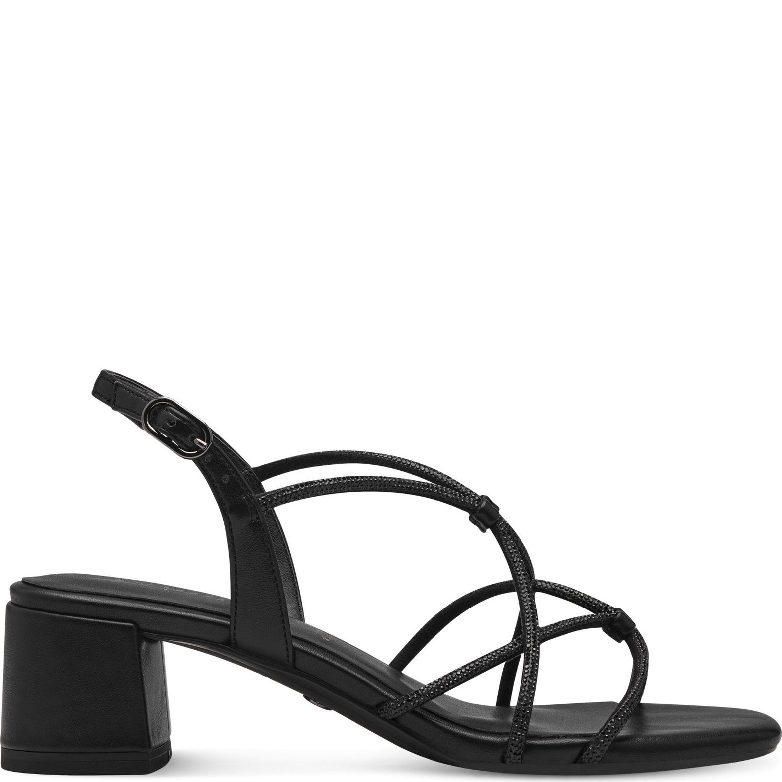 TAMARIS Basutės moterims, Juoda, Sandal heel 2