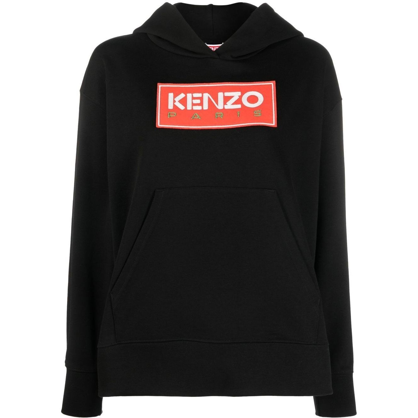 KENZO Džemperis moterims, Juoda, Hoodie