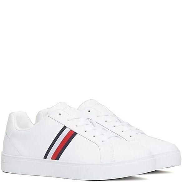 Laisvalaikio bateliai moterims, Balta, Essential sneaker stripes