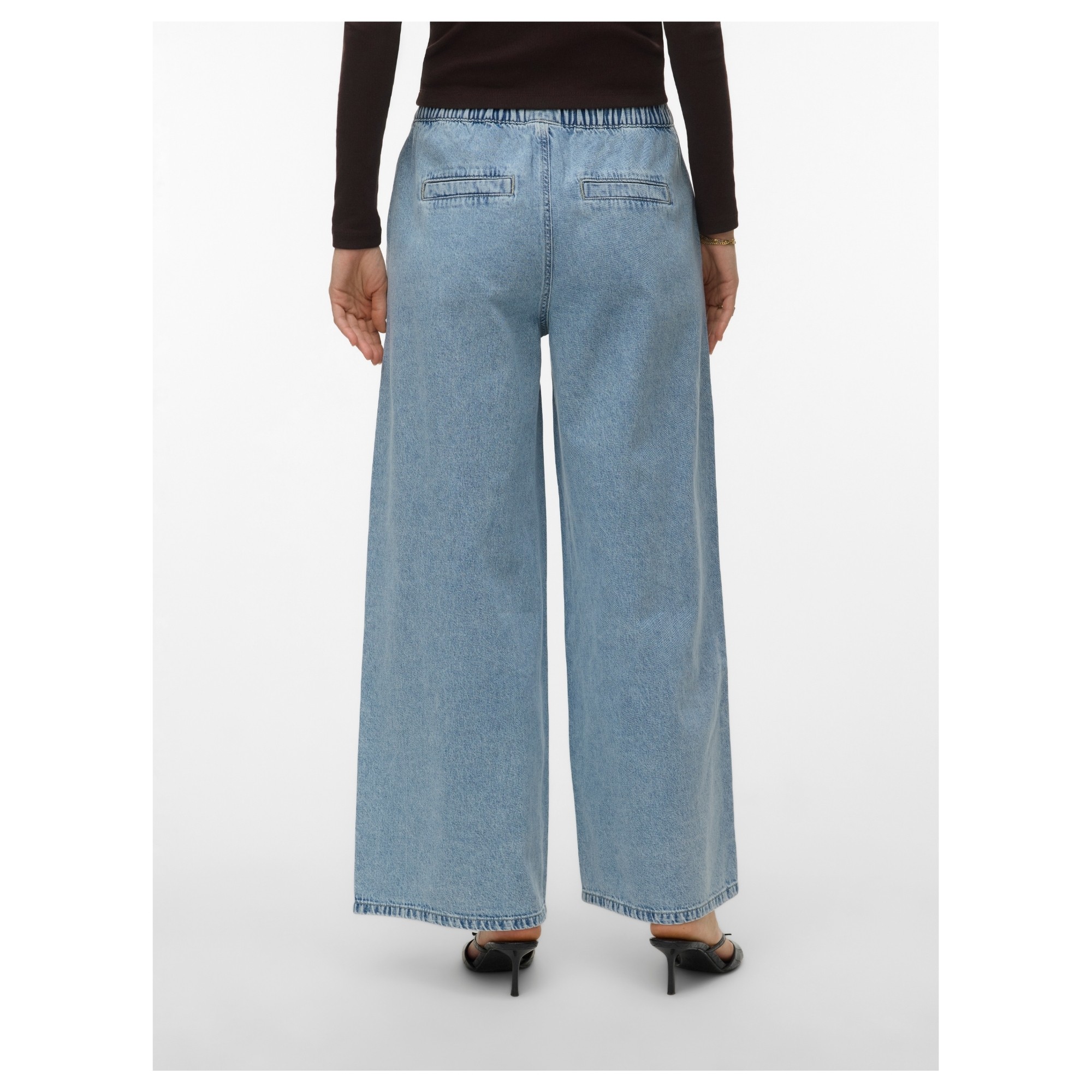 VERO MODA Platūs džinsai moterims, Mėlyna, Valeria 4 VERO MODA Platūs džinsai moterims, Mėlyna, Valeria 4