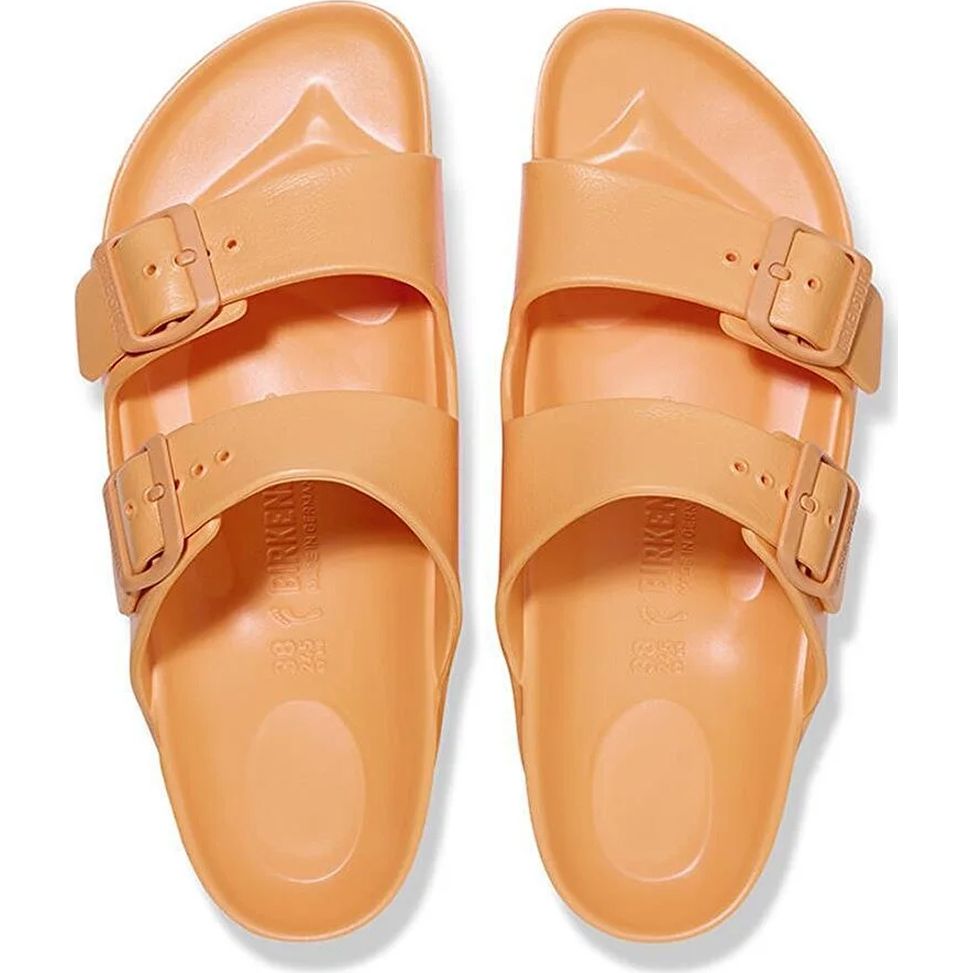 BIRKENSTOCK šlepetės  vyrams - moterims siaurai pėdai, Oranžinė, Arizona EVA slides