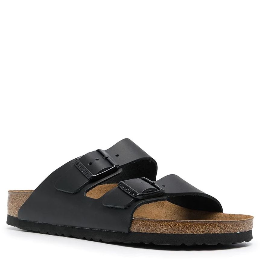 BIRKENSTOCK šlepetės vyrams - moterims siaurai pėdai, Juoda, Arizona NL slippers