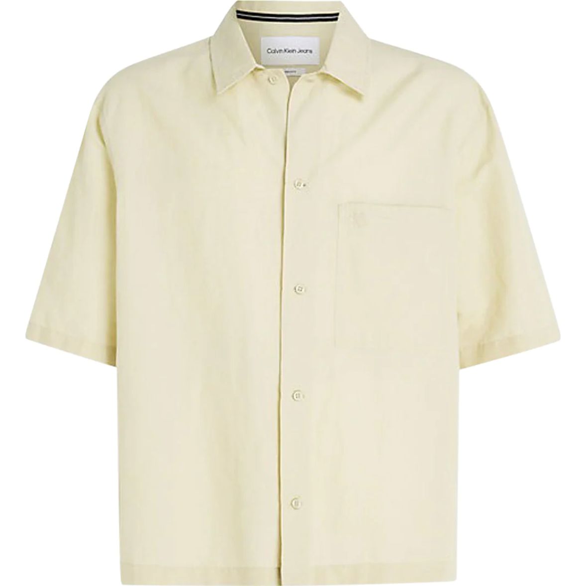 CALVIN KLEIN JEANS marškiniai trumpomis rankovėmis vyrams, Žalia, S/s shirt