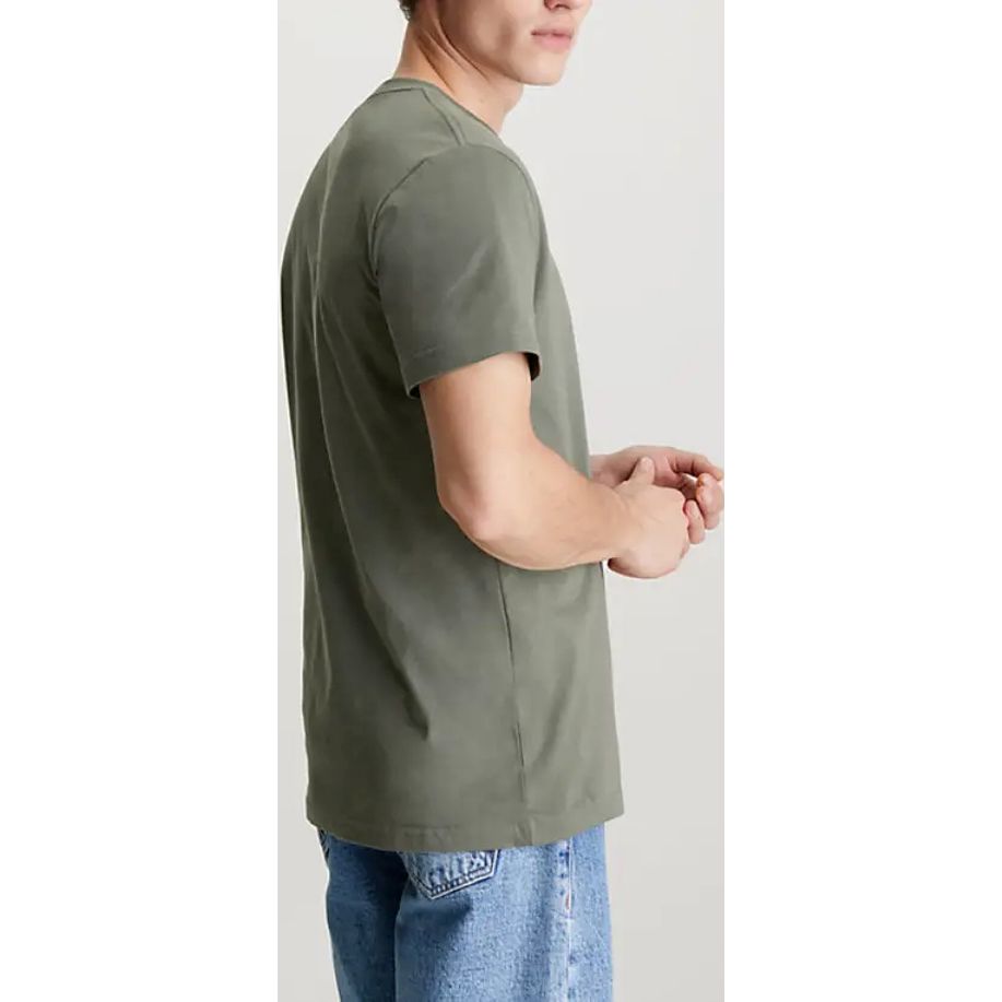 CALVIN KLEIN JEANS marškinėliai trumpomis rankovėmis vyrams, Žalia, S/s t-shirt