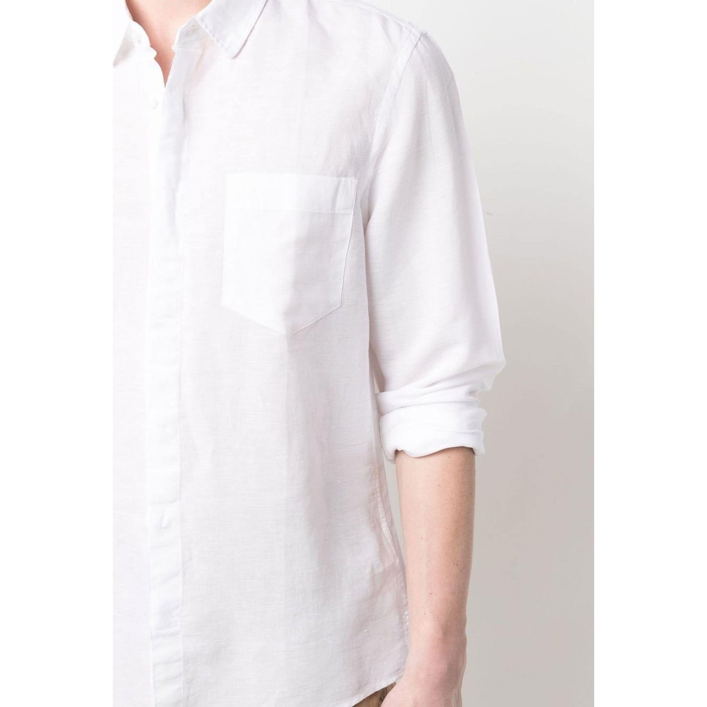 CALVIN KLEIN marškiniai ilgomis rankovėmis vyrams, Balta, L/s shirt