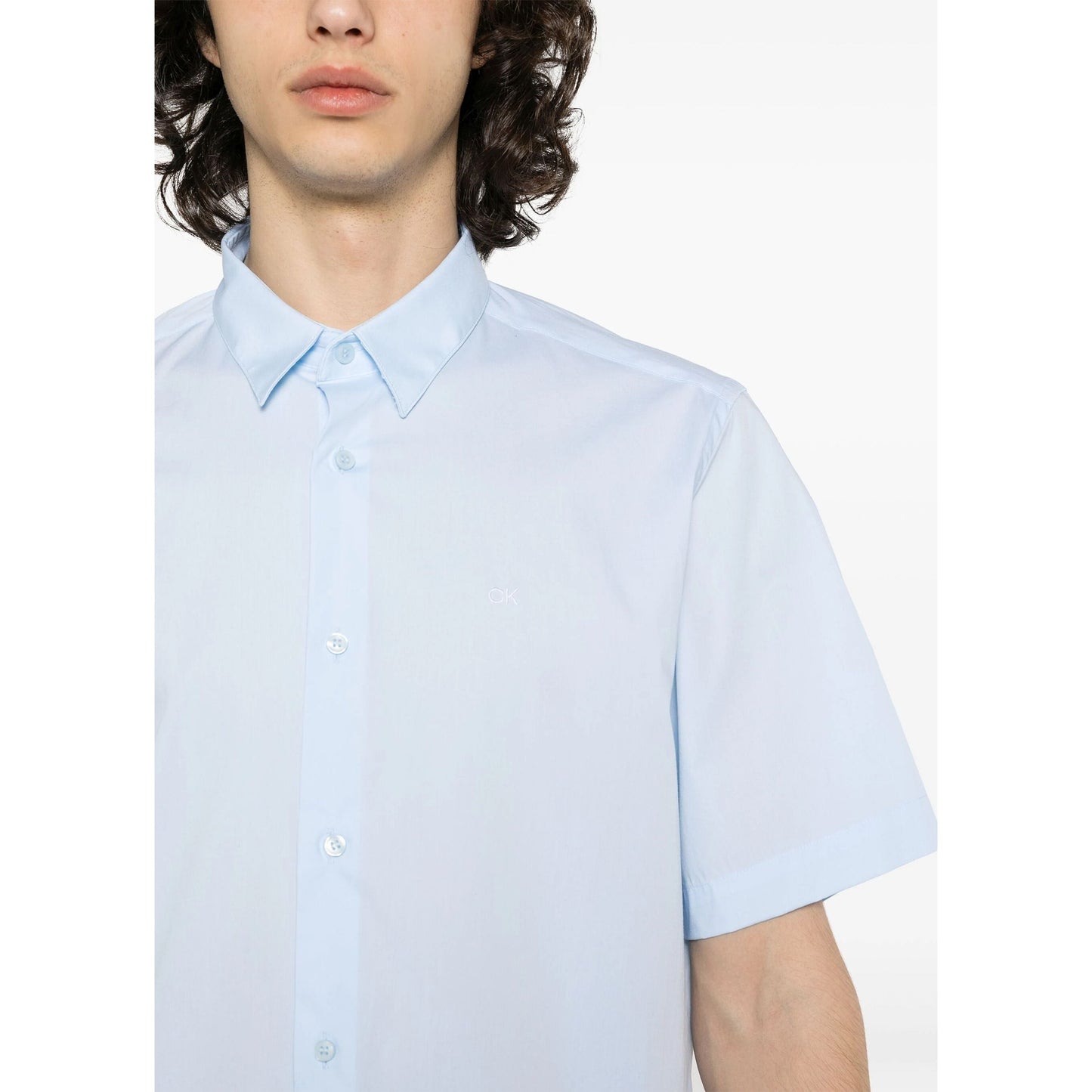 CALVIN KLEIN marškiniai trumpomis rankovėmis vyrams, Mėlyna, S/s shirt