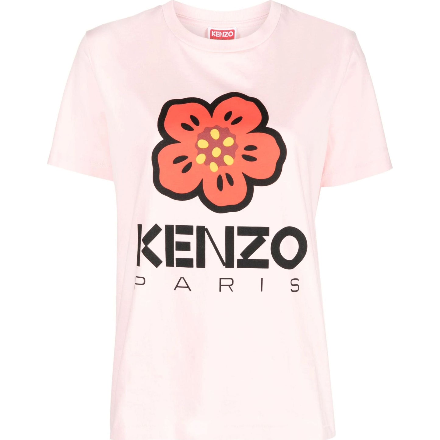 KENZO marškinėliai trumpomis rankovėmis moterims, Rožinė, Boke flower loose t-shirt