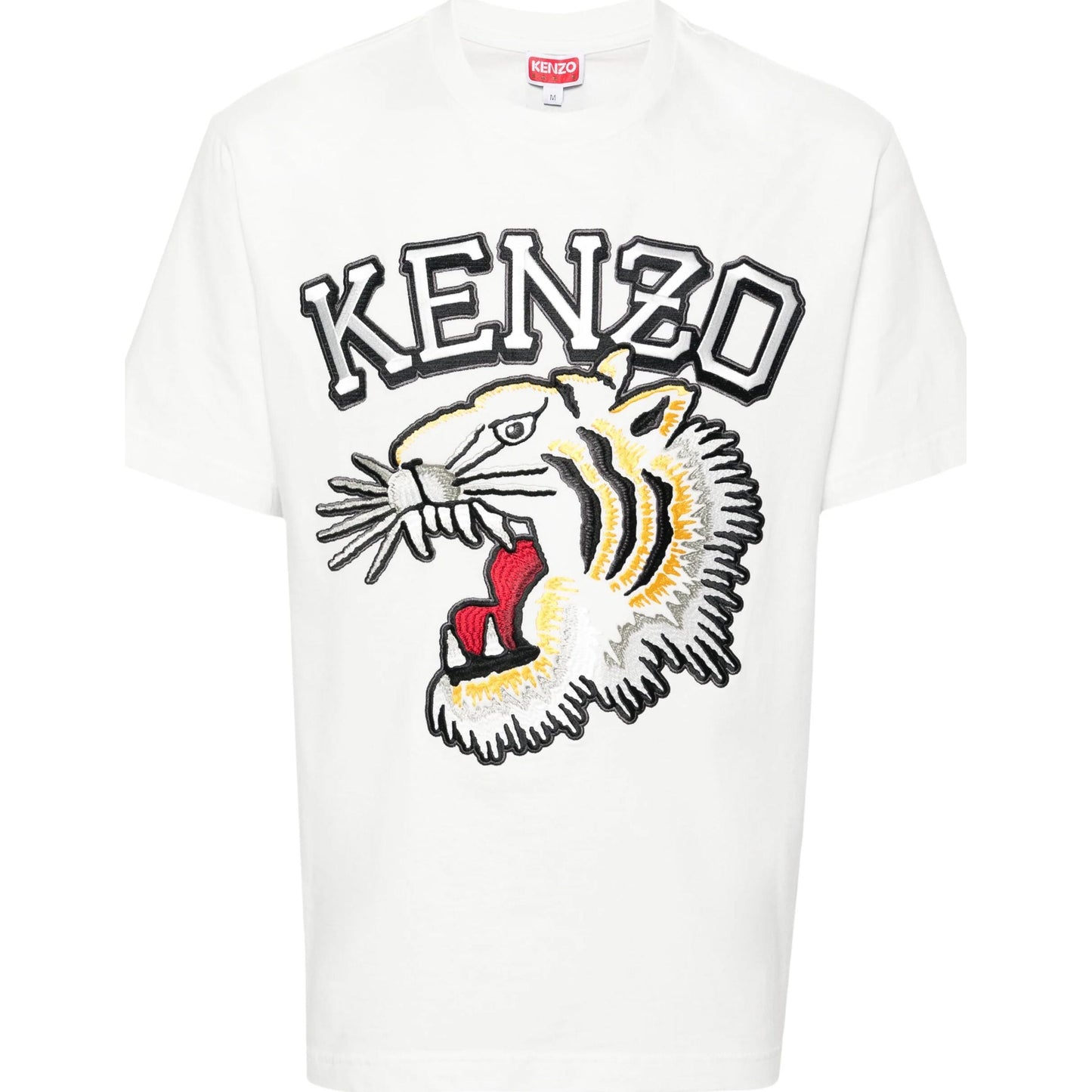KENZO marškinėliai trumpomis rankovėmis vyrams, Balta, Tiger varsity classic t-shirt