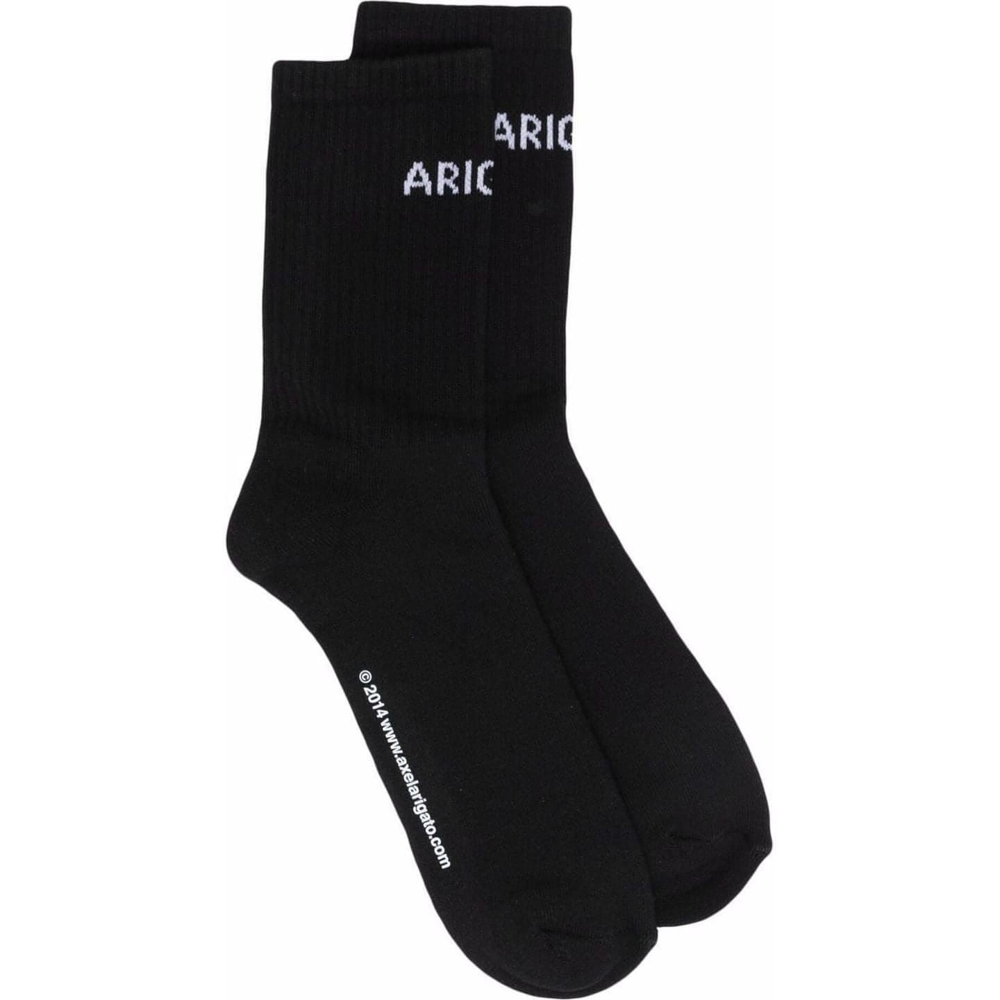 AXEL ARIGATO vyriškos/moteriškos juodos kojinės Arigato logo tube socks