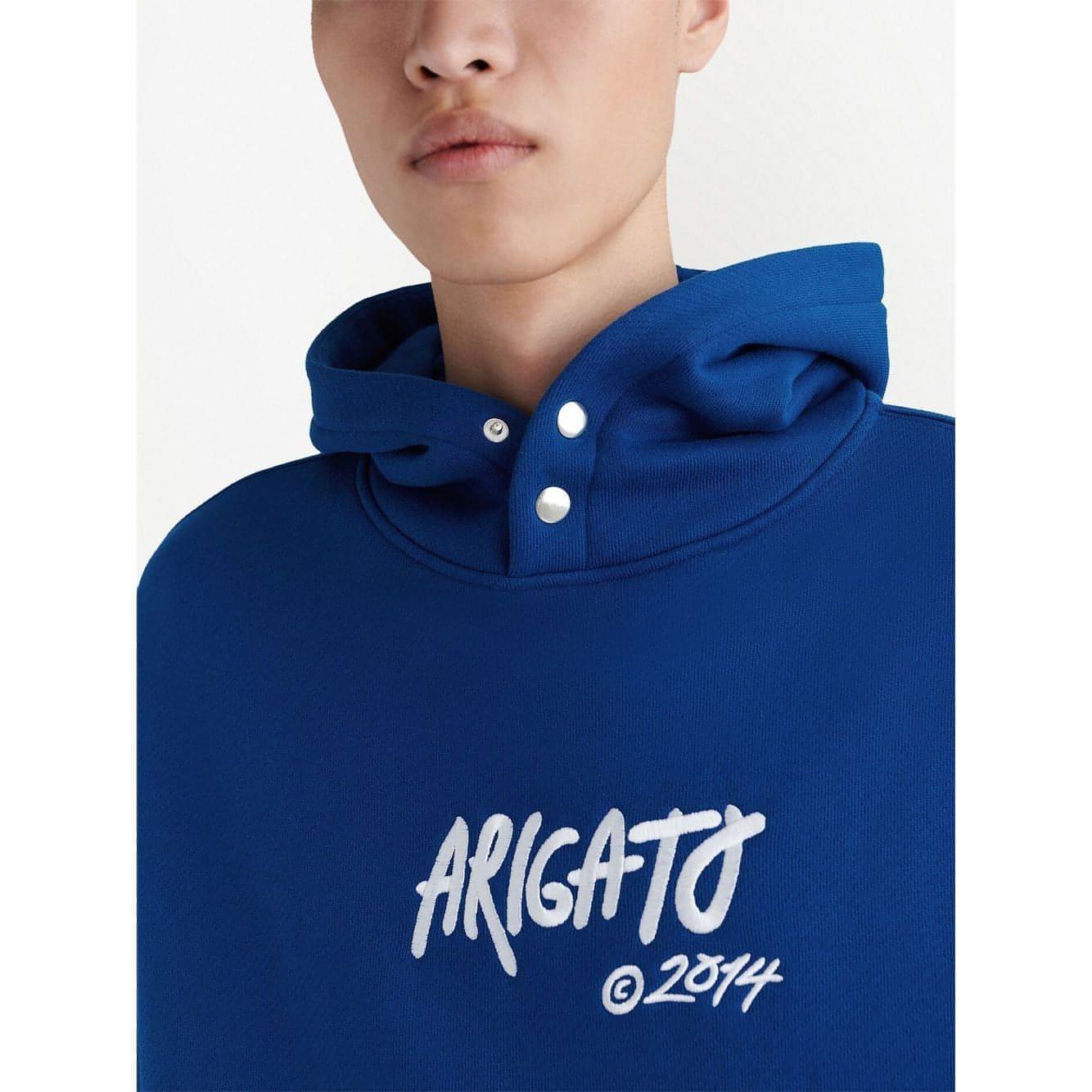 AXEL ARIGATO vyriškas mėlynas džemperis Arigato Tag Hoodie