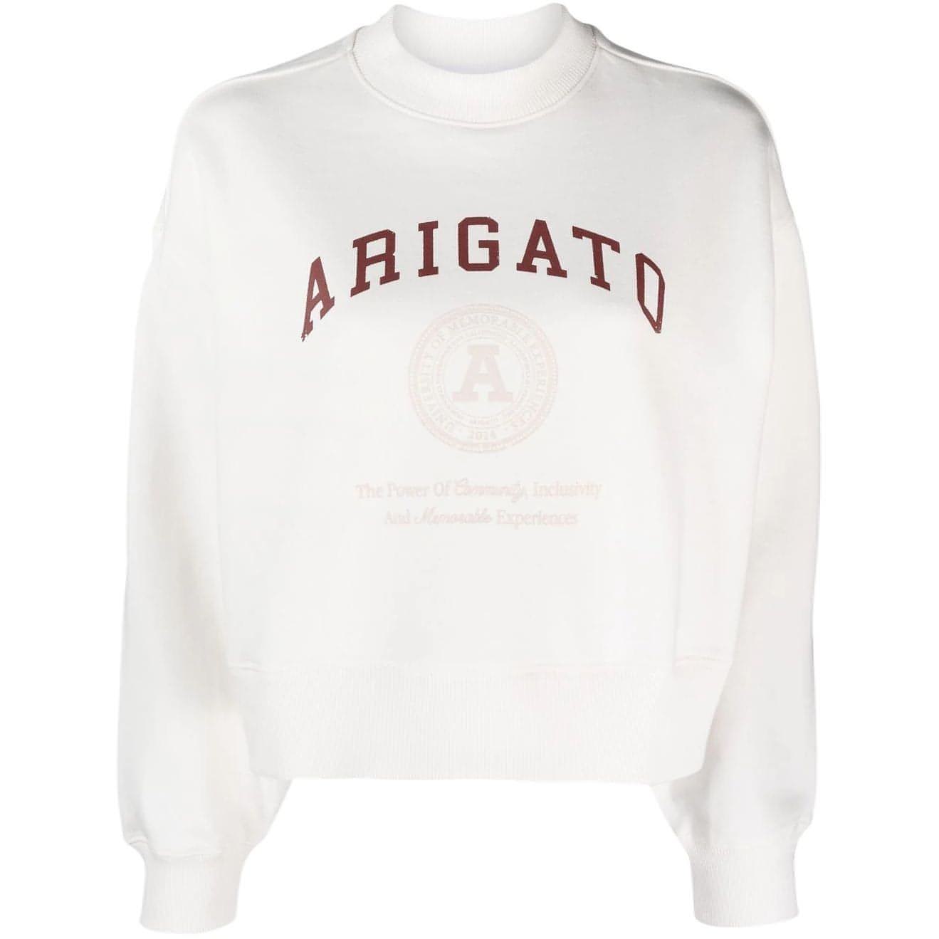 AXEL ARIGATO moteriškas šviesus megztinis Arigato University Sweatshirt