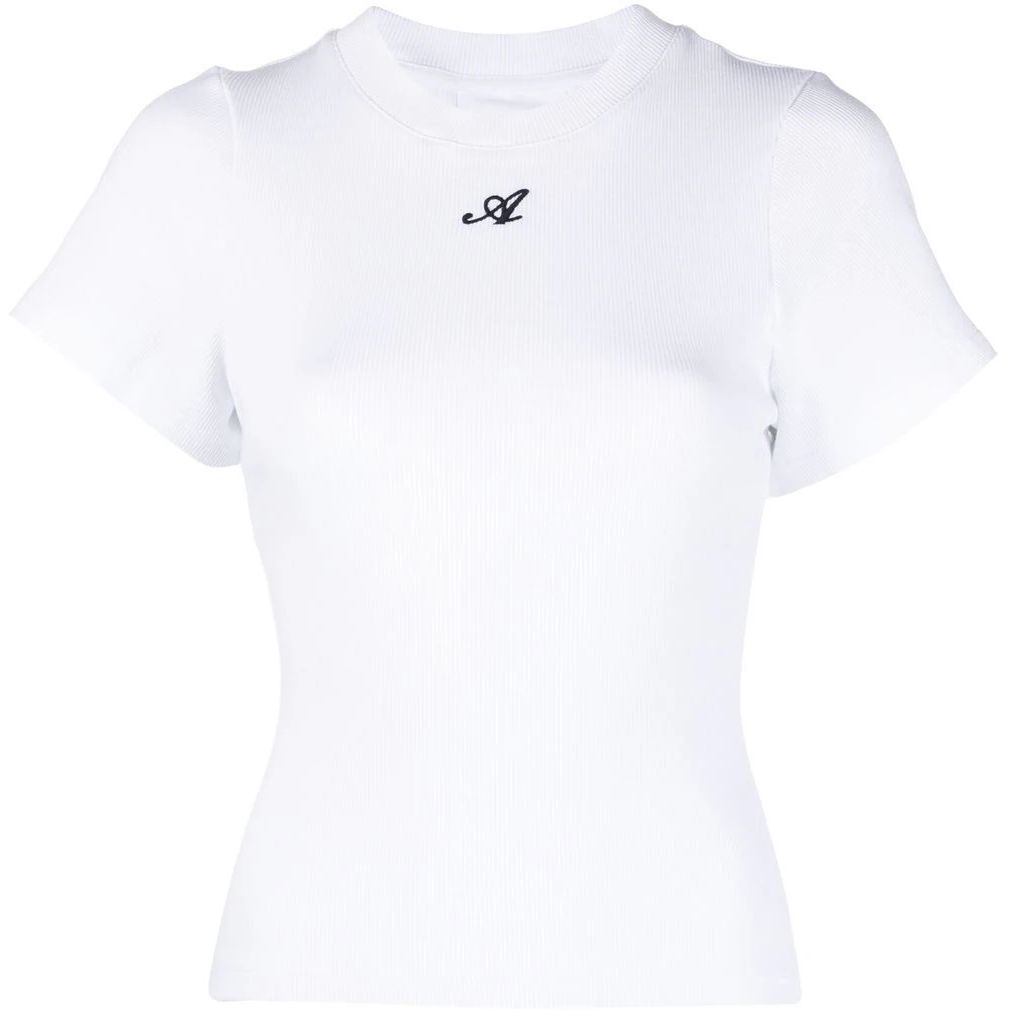 AXEL ARIGATO marškinėliai trumpomis rankovėmis moterims, Balta, Script a t-shirt