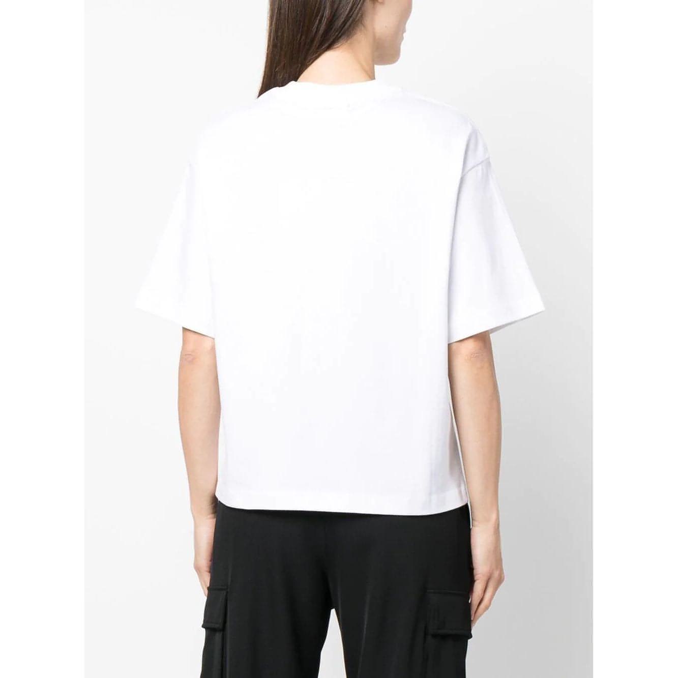 AXEL ARIGATO moteriški balti marškinėliai Arigato Tag T-Shirt