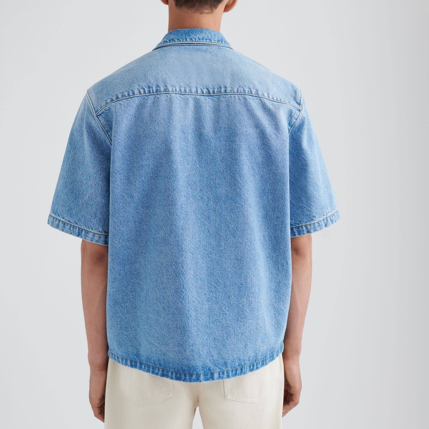 AXEL ARIGATO vyriški mėlyni marškiniai Vapor Shorts
