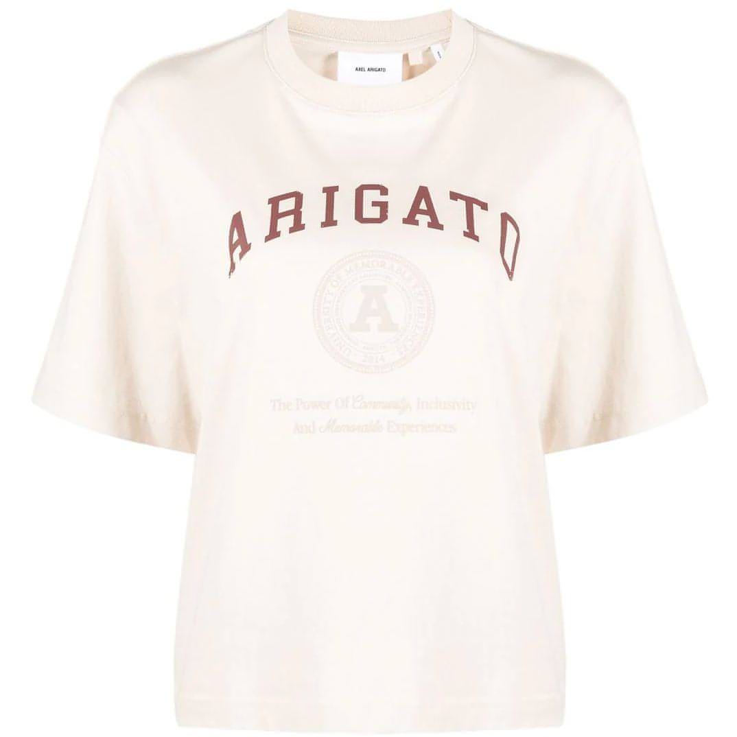 AXEL ARIGATO moteriški šviesūs marškinėliai Arigato University T-Shirt