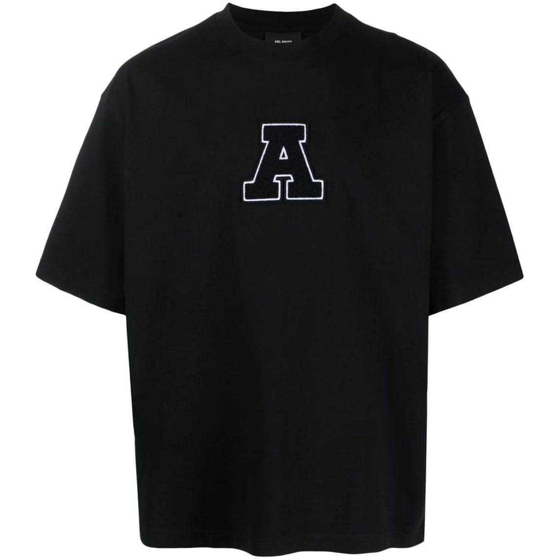 AXEL ARIGATO vyriški juodi marškinėliai College A T-Shirt