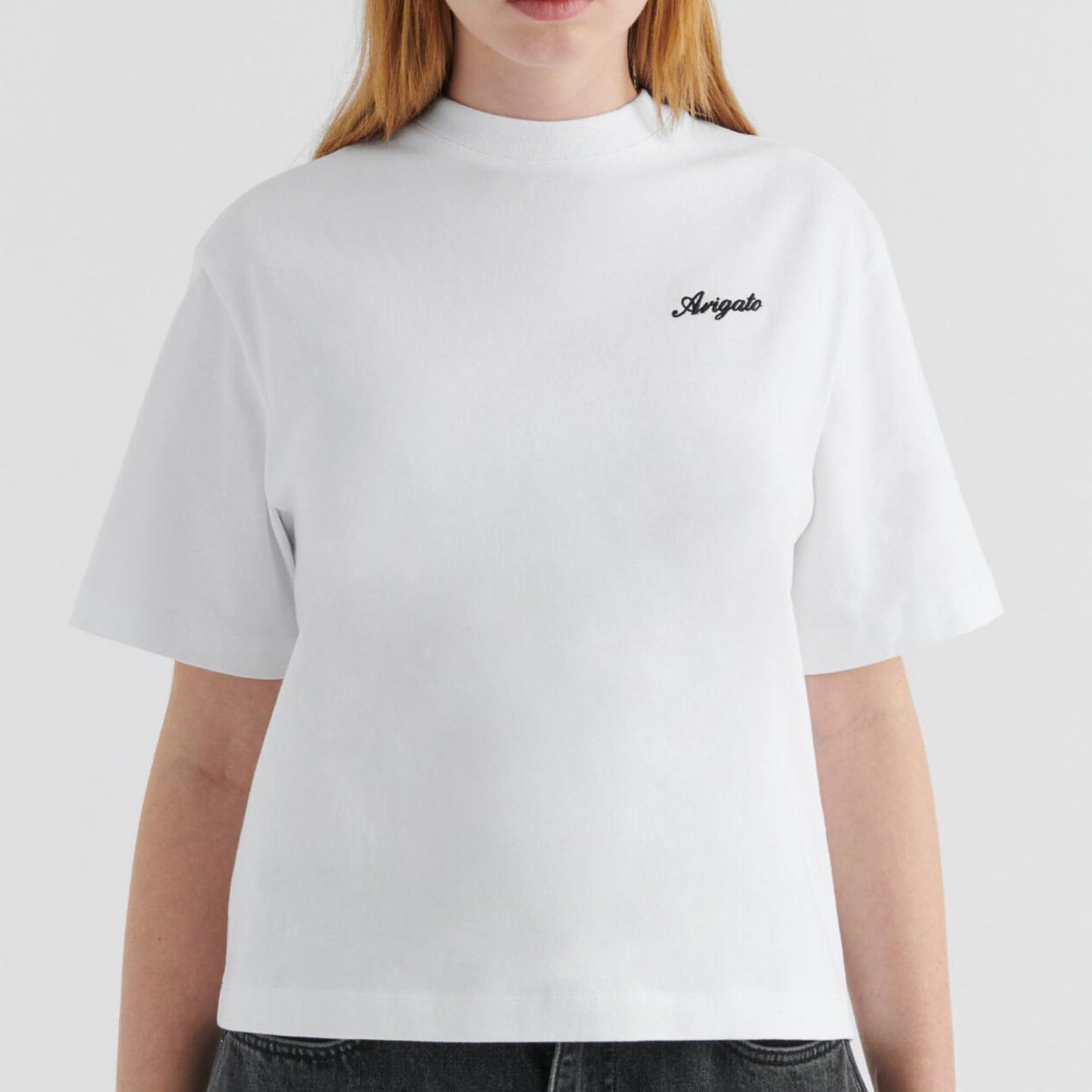 AXEL ARIGATO moteriški balti marškinėliai Honor t-shirt