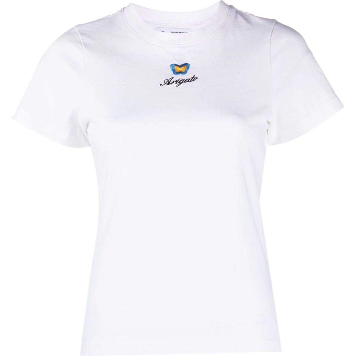 AXEL ARIGATO moteriški balti marškinėliai Butterfly t-shirt