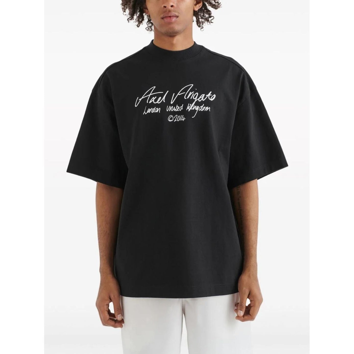 AXEL ARIGATO marškinėliai trumpomis rankovėmis vyrams, Juoda, Essential t-shirt
