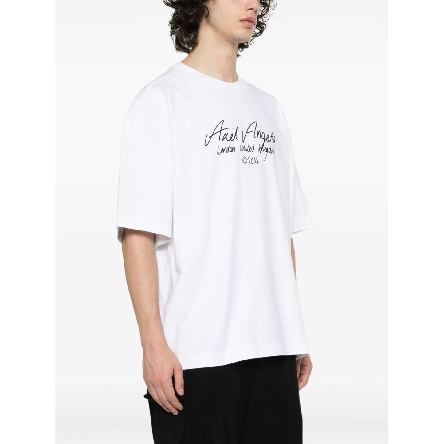 AXEL ARIGATO marškinėliai trumpomis rankovėmis vyrams, Balta, Essential t-shirt