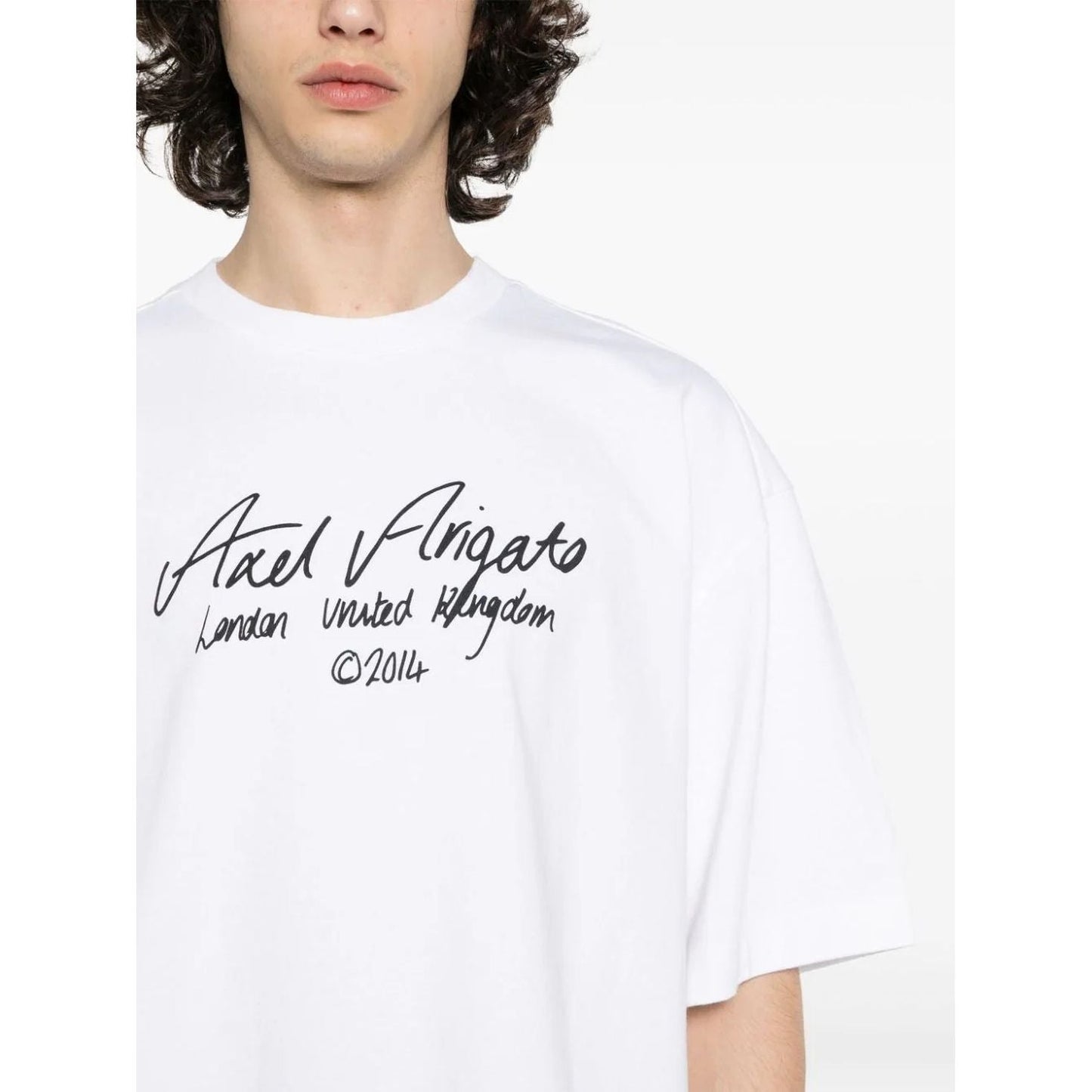 AXEL ARIGATO marškinėliai trumpomis rankovėmis vyrams, Balta, Essential t-shirt