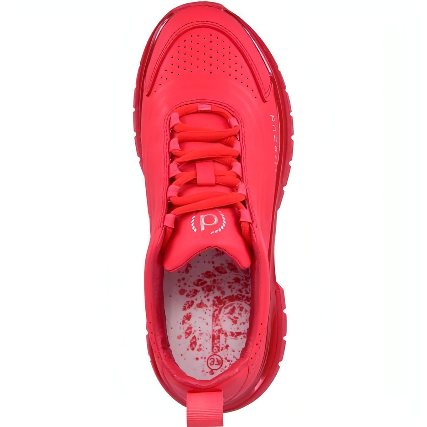 BUGATTI moteriški raudoni laisvalaikio bateliai Athena Shoes