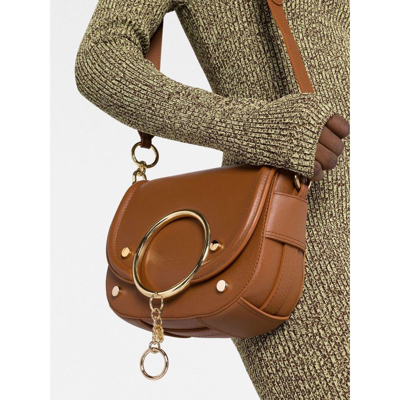 See by Chloé moteriška ruda rankinė per petį Mara shoulder bag