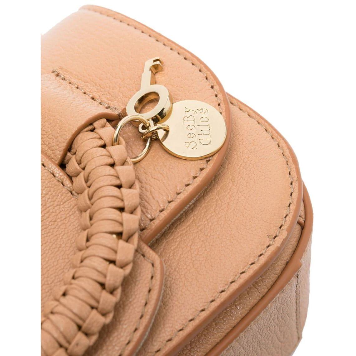 See by Chloé moteriška ruda rankinė per petį Hana chain bag