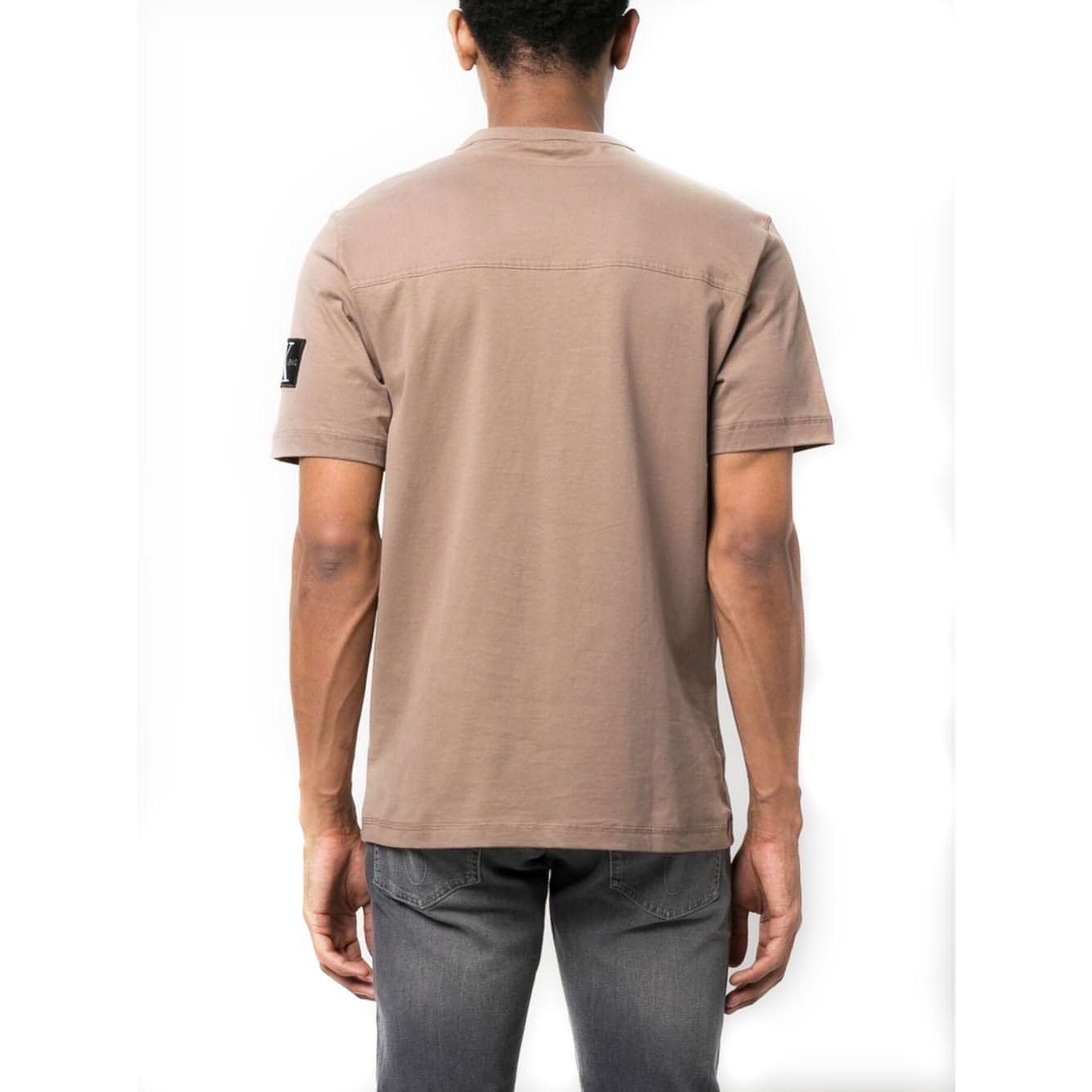 CALVIN KLEIN JEANS vyriški rudi marškinėliai Monologo t-shirt