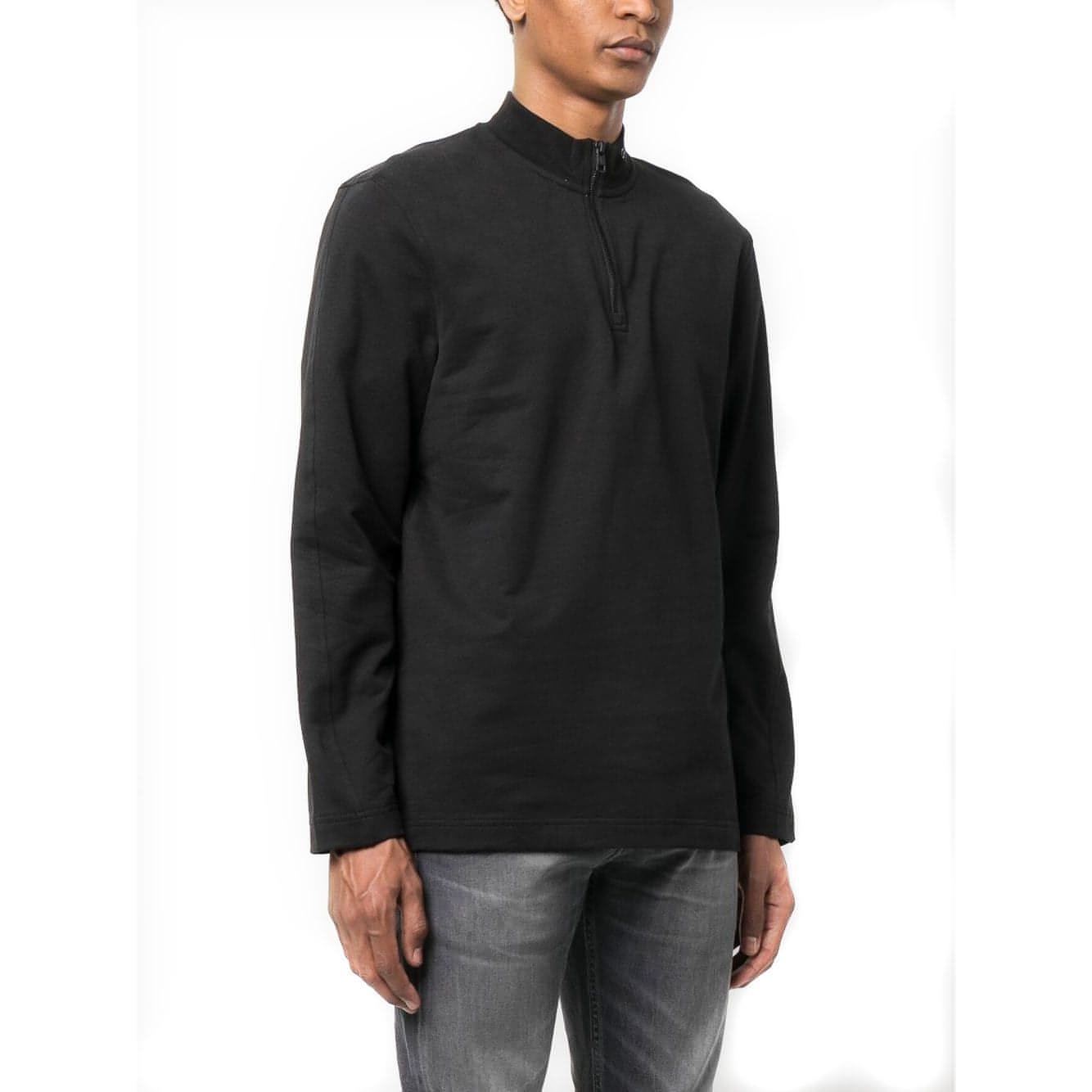 CALVIN KLEIN JEANS vyriškas juodas bliuzonas Stacked logo sweater